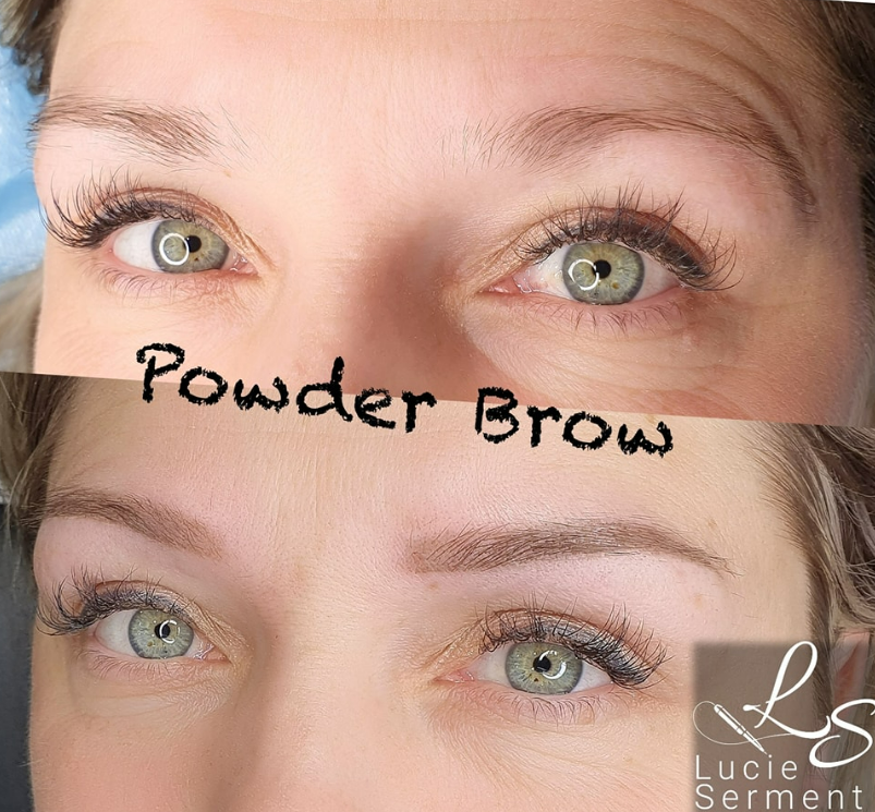 Maquillage permenent des sourcils - Powder brow1